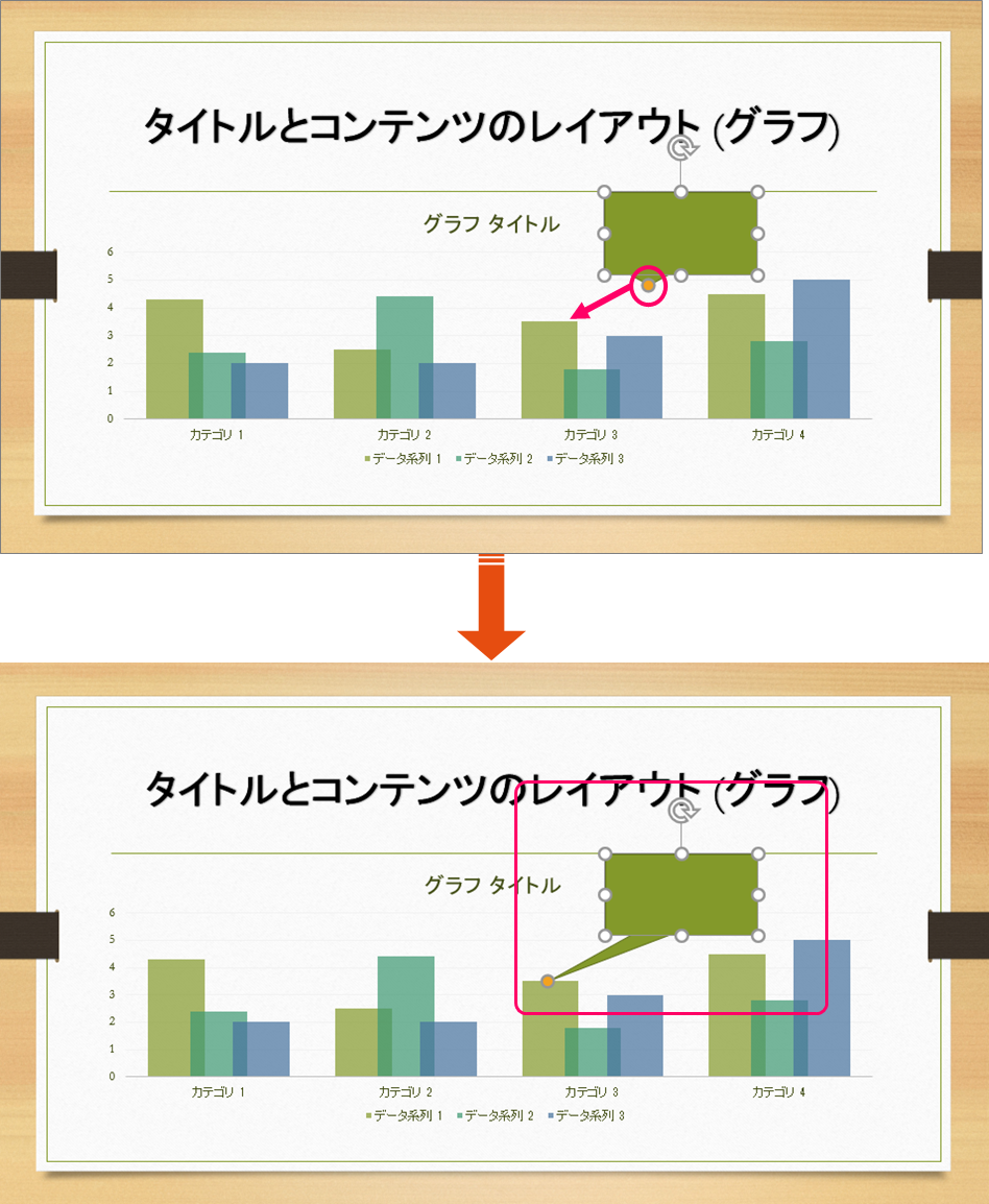 Powerpoint スライドに吹き出しを入れるには きままブログ